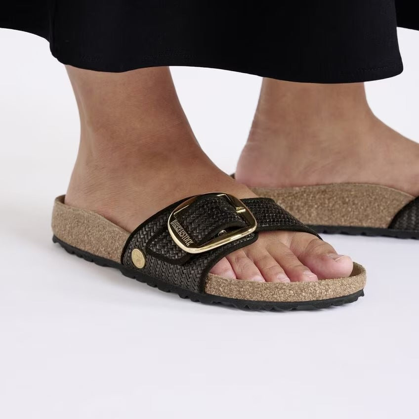 Madrid Big Buckle Raffia