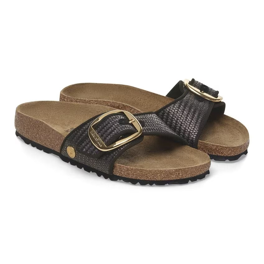 Madrid Big Buckle Raffia
