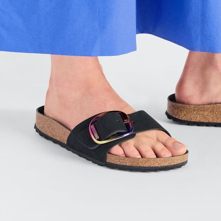 Madrid Big Buckle Nubuck Leather