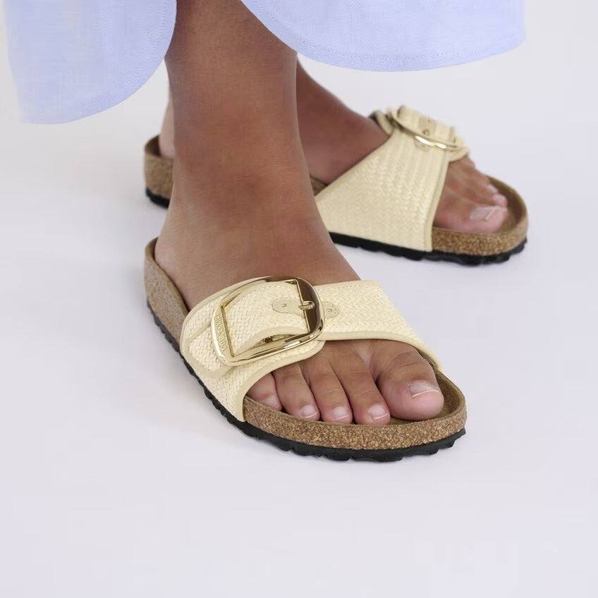Madrid Big Buckle Raffia