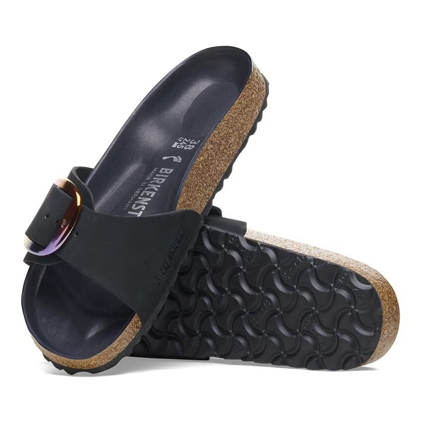 Madrid Big Buckle Nubuck Leather