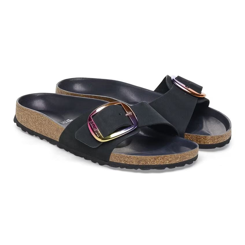 Madrid Big Buckle Nubuck Leather