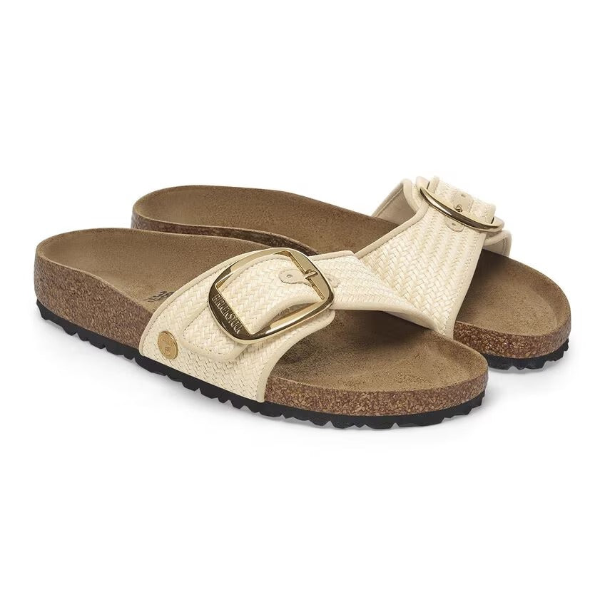 Madrid Big Buckle Raffia