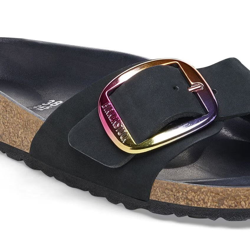 Madrid Big Buckle Nubuck Leather