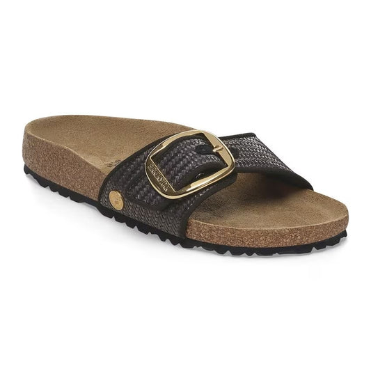 Madrid Big Buckle Raffia